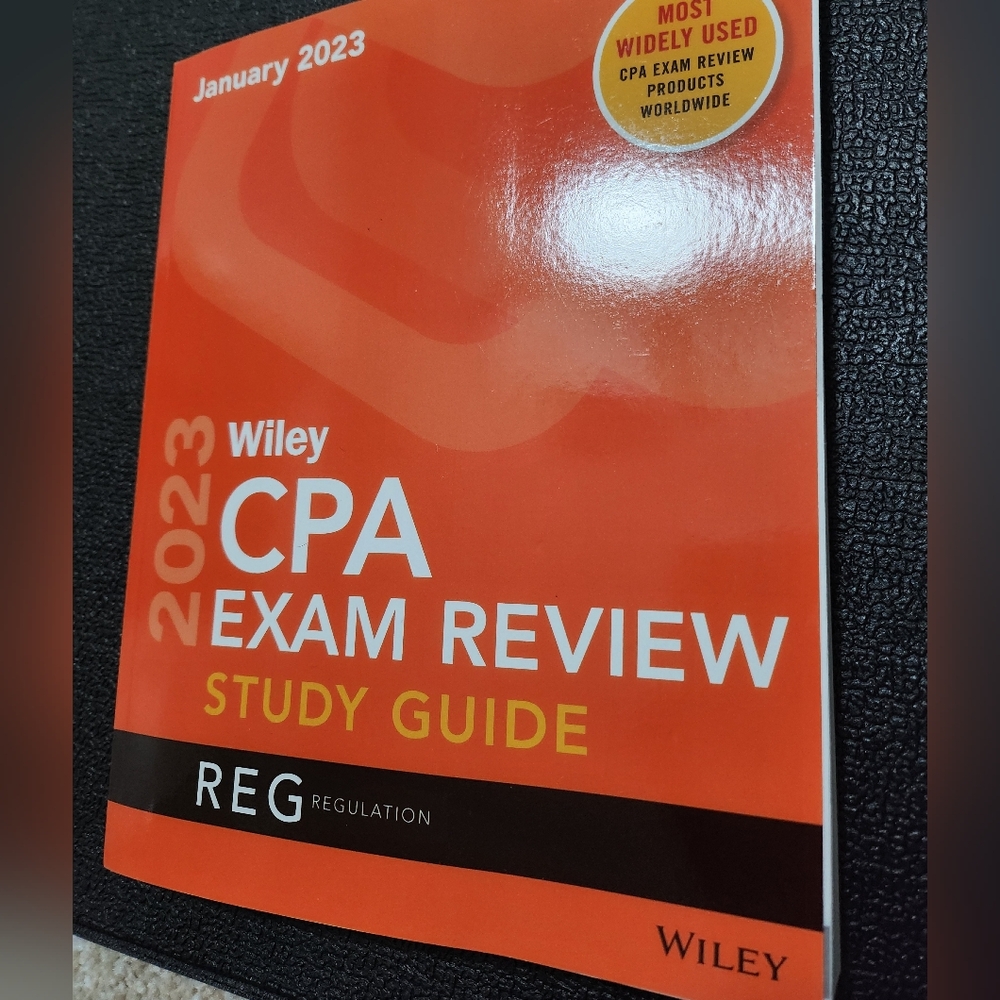 Wiley CPA Exam Review Guide - Orange and White
